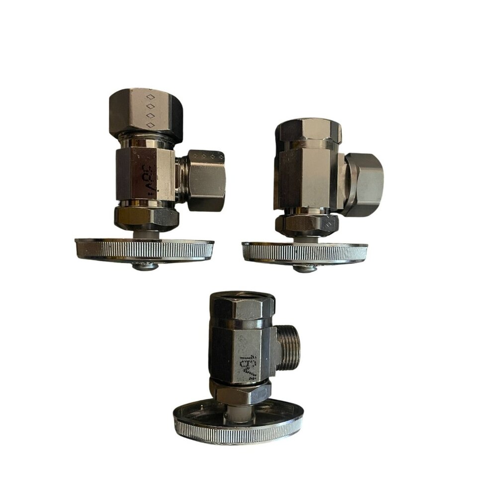 Brasscraft plumbers lot multi turn water stops O3301X, O3341 and misc